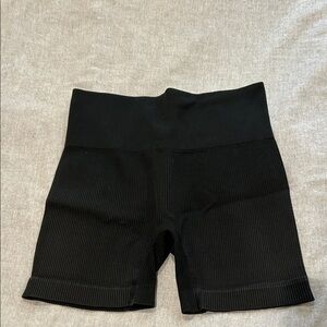 Colsie Black Ribbed Bike Shorts